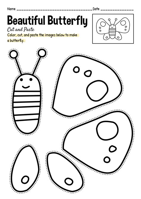 cut color paste printables first grade Doc