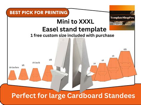cut out stand template PDF