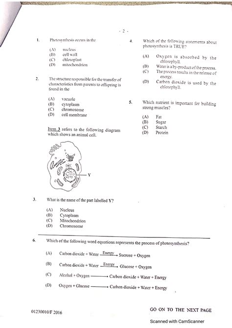 cxc integrated science past papers Doc