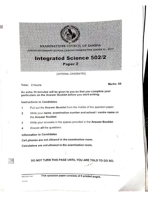 cxc integrated science past papers 2000 Kindle Editon