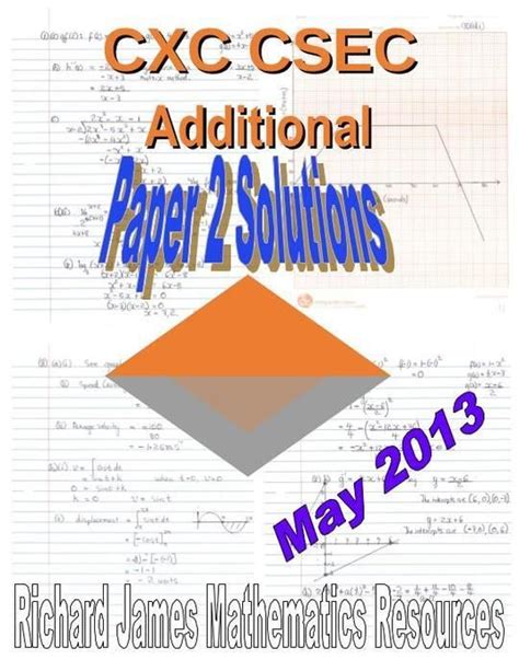 cxc may 2013 mathematics paper 2 Reader