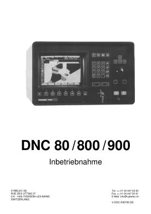 cybelec dnc 80 manuals Epub