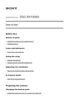cyber shot rx100 manual Doc