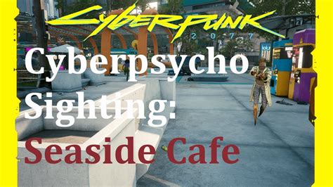 cyberpunk seaside cafe