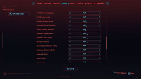 cyberpunk settings for 4070 ti