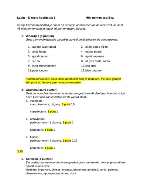 d toets uitwerkingen PDF
