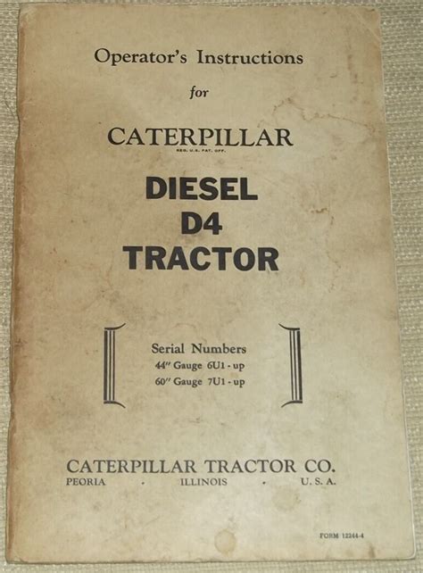 d4 6u dozer parts manual Ebook Kindle Editon