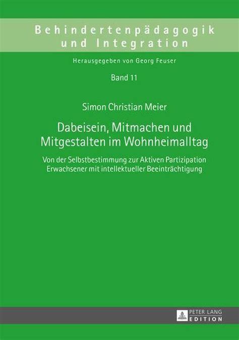 dabeisein mitgestalten wohnheimalltag behindertenpaedagogik integration PDF