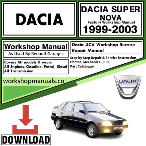 dacia supernova service manual Kindle Editon