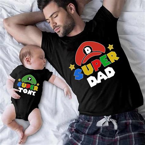 dad and baby matching shirts