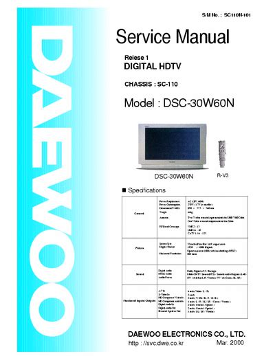 daewoo dsc 30w60n user guide Reader