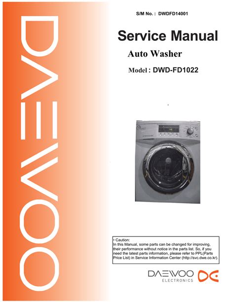 daewoo dwd fd1412 user guide Doc