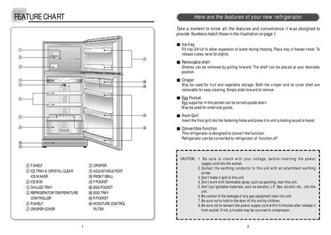 daewoo fridge freezer instruction manual Doc