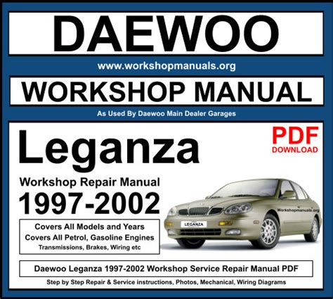 daewoo leganza repair manual pdf Doc