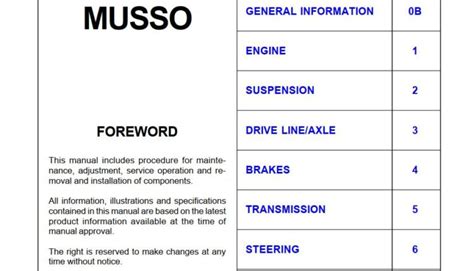 daewoo matiz musso manual Reader