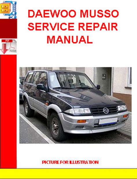 daewoo musso service manual repair manual Kindle Editon