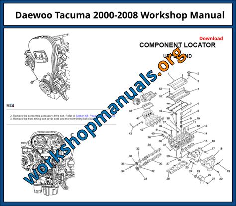 daewoo tacuma workshop manual PDF