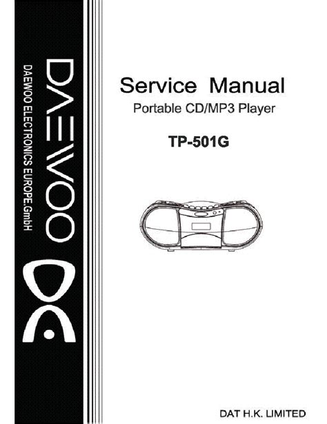 daewoo tp 501g service manual user guide Reader