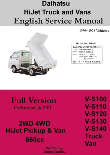 daihatsu english service manual Ebook PDF
