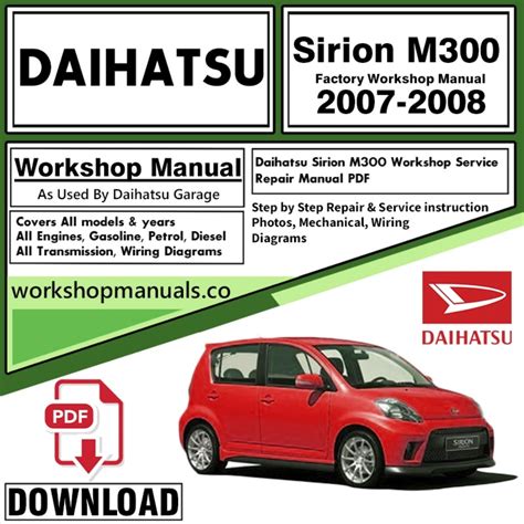 daihatsu sirion 2001 repair manual download Kindle Editon