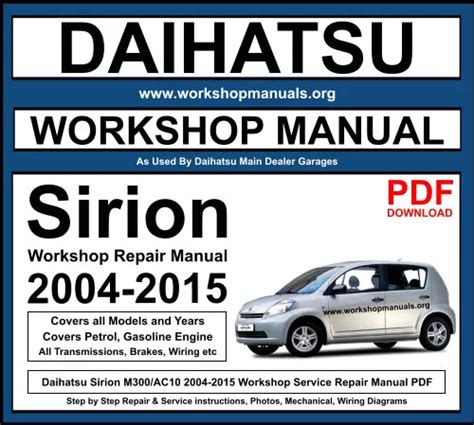 daihatsu sirion engine manual Epub