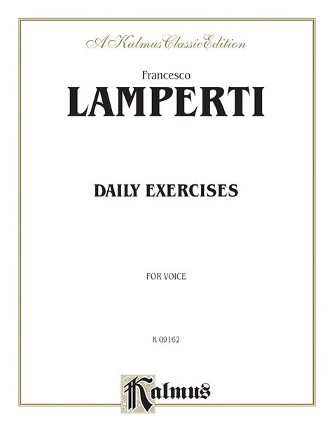 daily exercises in singing kalmus edition Doc