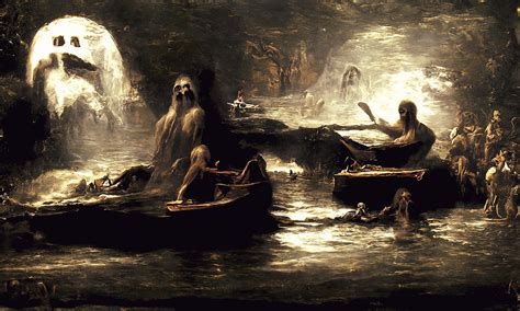 damned souls in water