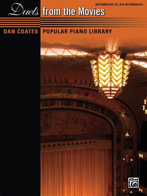 dan coates popular piano library duets from the movies Doc