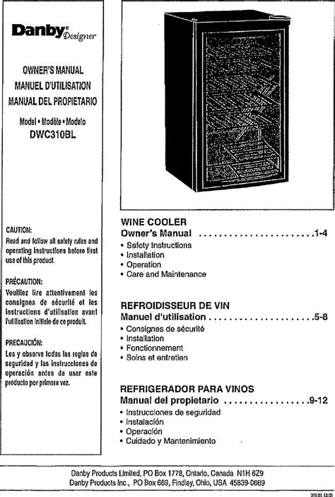 danby dwc310bl user guide Epub