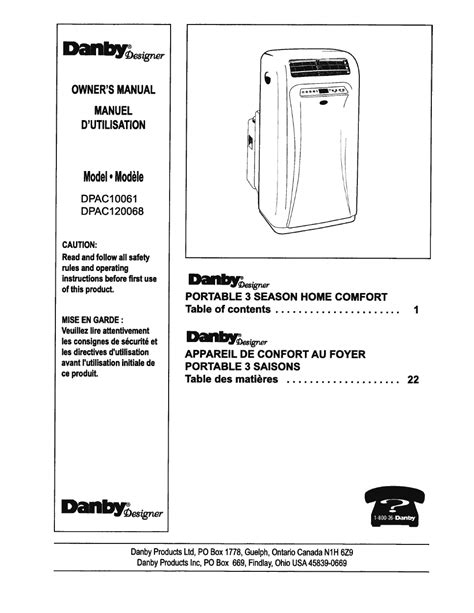 danby premiere portable air conditioner manual Reader