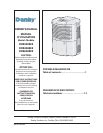 danby premiere r410a dehumidifier manual PDF