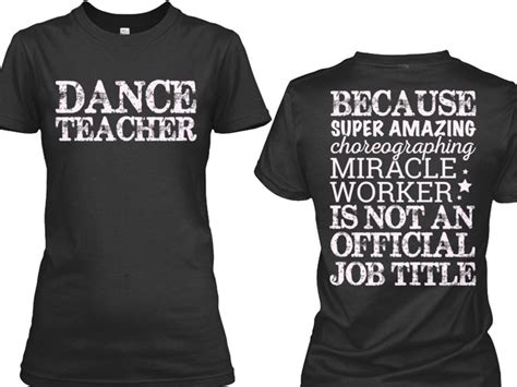 dance teacher shirts