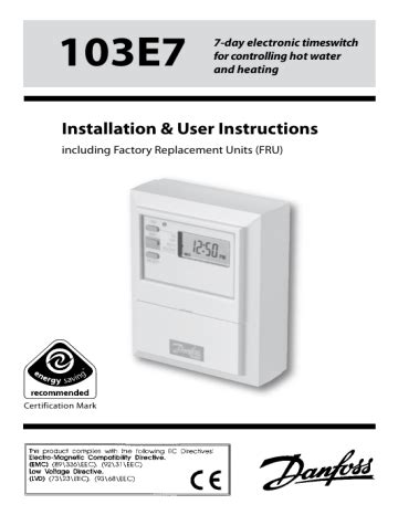 danfoss 103e7 user guide Epub