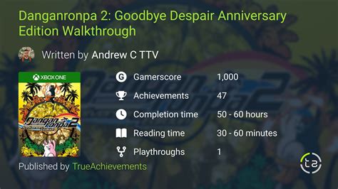 Danganronpa Goodbye Despair Walkthrough