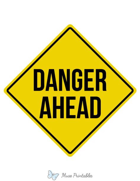 danger ahead person sign