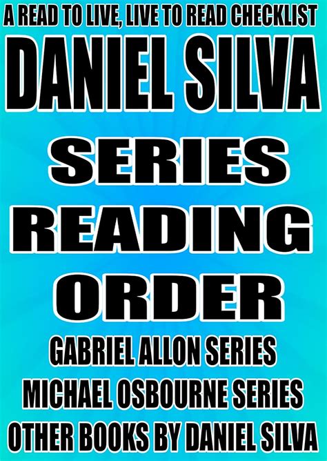 daniel silva series reading order a read to live live to read checklist Epub