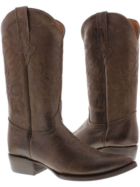 dark brown western boots