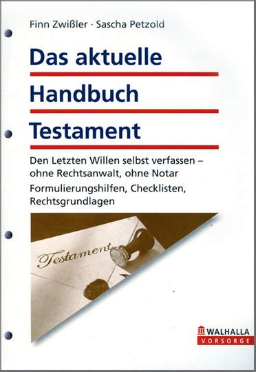 das aktuelle handbuch testament das aktuelle handbuch testament Reader