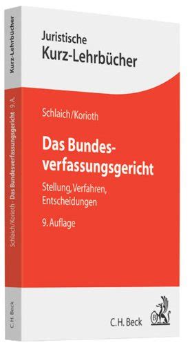 das bundesverfassungsgericht stellung verfahren entscheidungen PDF