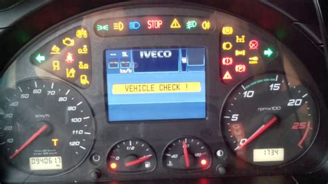 dashboard warning lights iveco daily Reader