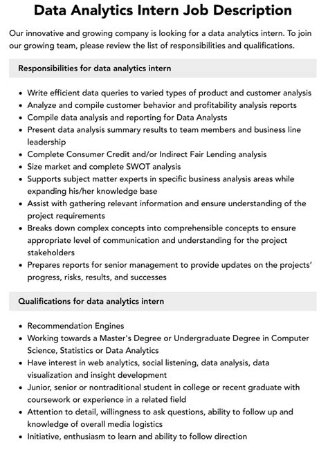 data analytics intern jobs