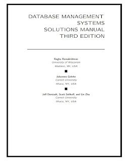 database management systems solutions manual PDF