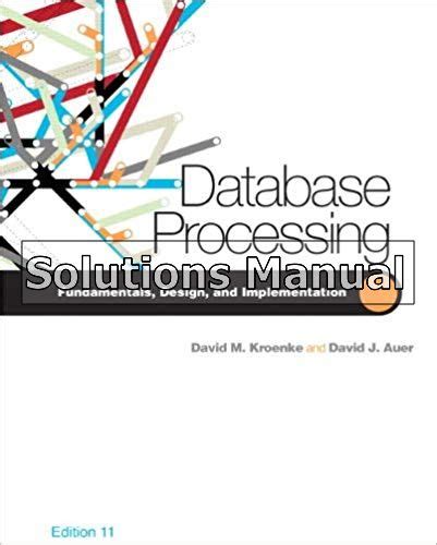 database processing kroenke 11th edition solutions Doc