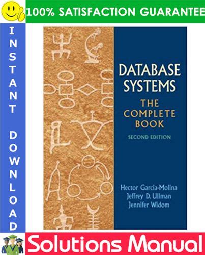 database systems the complete book 2nd edition solutions manual free Doc