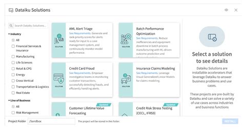 Dataiku Solutions Catalog
