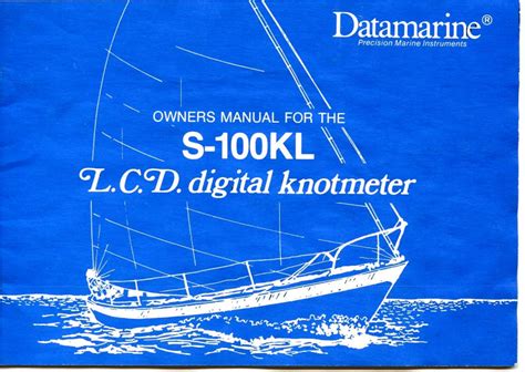 datamarine s 100kl user guide Kindle Editon