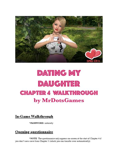 Date My Daughter Walkthrough