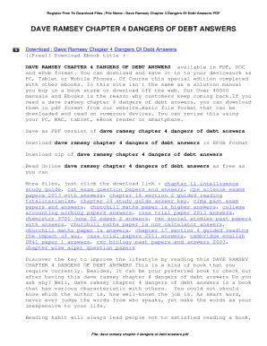 dave ramsey chapter 4 tets Epub