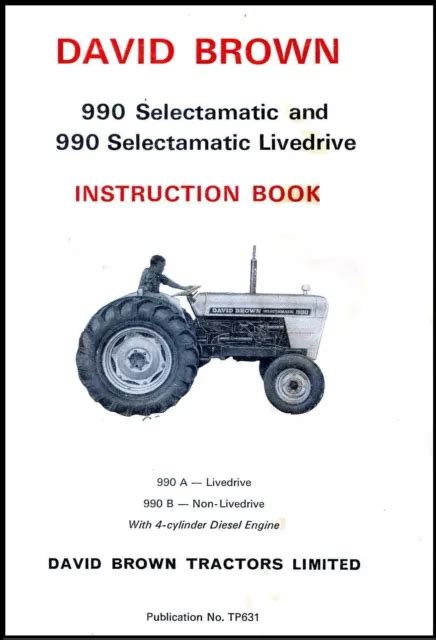 david brown 990 selectamatic operators manual PDF