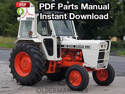 david brown 995 tractor manual Reader